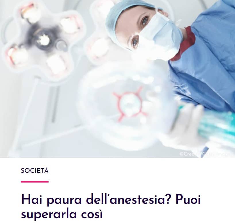 Come superare la paura dell'anestesia